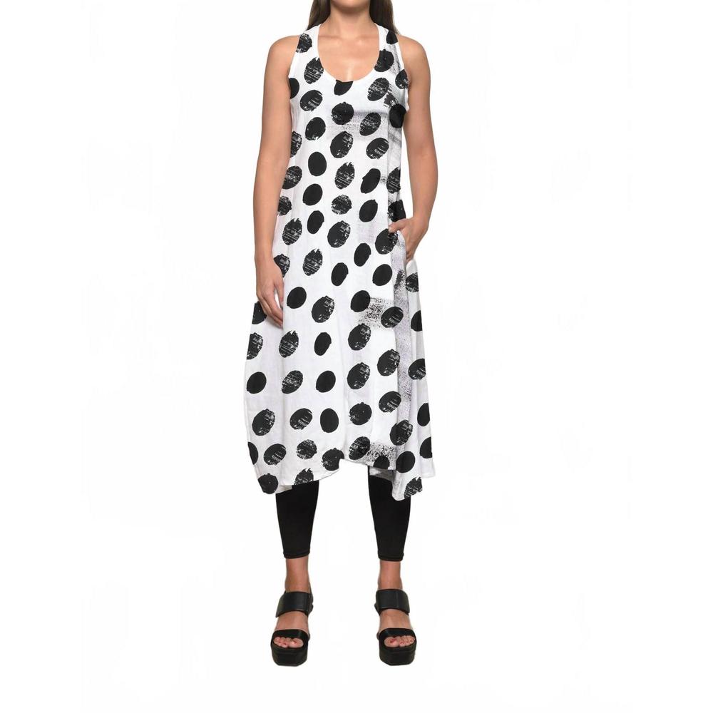 NEW SIMPLY MILA linen dress in dots